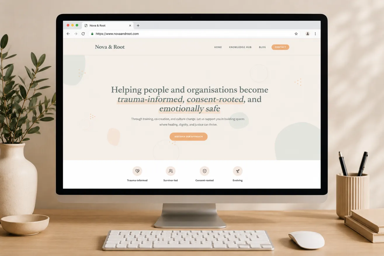 Nova & Root website homepage